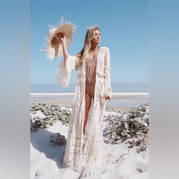 Boston Proper Boho-Flared Dress NWOT BLUE - Picture 8 of 9